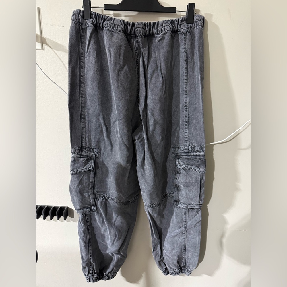ALLSAINTS Denim Frieda Trousers, Washed Black, Sz 12 (US) Women’s